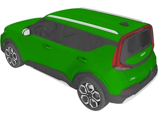 Kia Soul EX (2020) 3D Model preview