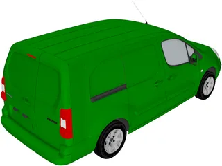Peugeot Partner (2017) 3D Model preview