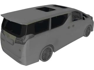 Toyota Alphard (2017) 3D Model preview