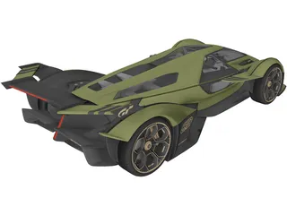 Lambo V12 Vision Gran Turismo (2020) 3D Model preview