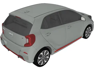 Kia Picanto GT line (2021) 3D Model preview