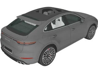 Porsche Cayenne Turbo Coupe (2020) 3D Model preview