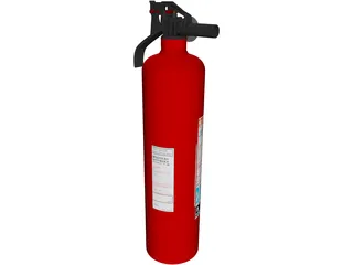Fire Extinguisher 3D Model preview