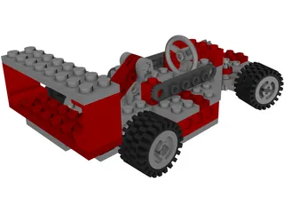 Lego Car 3D Model preview