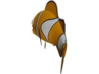 Nemo Fish Cartoon 3D Model preview
