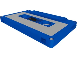 Audio Cassette Tape 3D Model preview