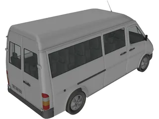 Mercedes-Benz Sprinter 3D Model preview