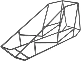 Sprint Car Chassis Base 3D Model preview