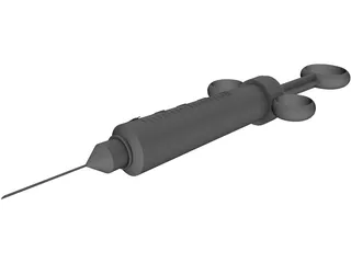 Hypodermic Styringe 3D Model preview