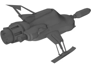UFO Interceptor 3D Model preview