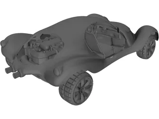 Beach Buggy 3D Model preview