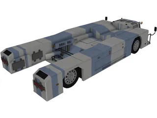 Airplane Truck 3D Model preview