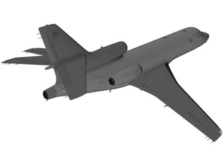 Dassault Falcon 50 3D Model preview