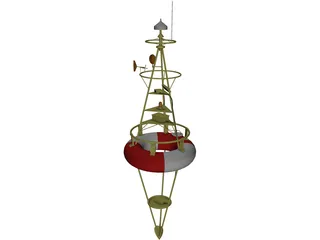 Harbor Buoy 3D Model preview