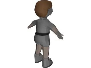 Doll Boy 3D Model preview