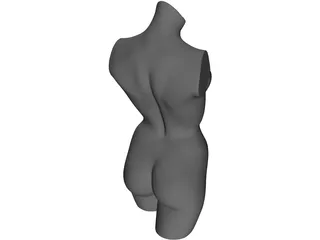 Woman Statue 3D Model preview