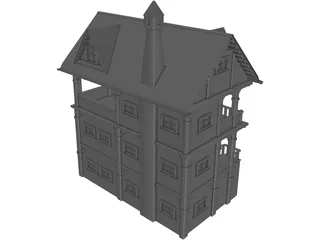 Rustic Home 3D Model preview