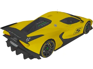 Fittipaldi EF7 Vision GT (2017) 3D Model preview