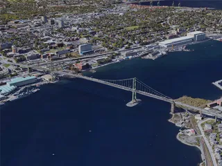 Halifax City, Canada (2021) 3D Model preview