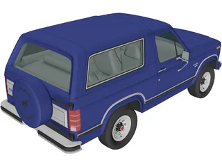 Ford Bronco (1982) 3D Model preview