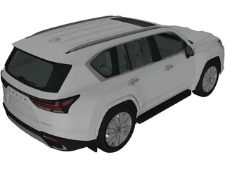 Lexus LX600 (2021) 3D Model preview