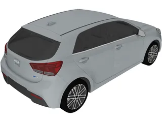 Kia Rio Hatchback (2021) 3D Model preview