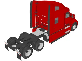 Peterbilt 579 SleeperCab (2021) 3D Model preview