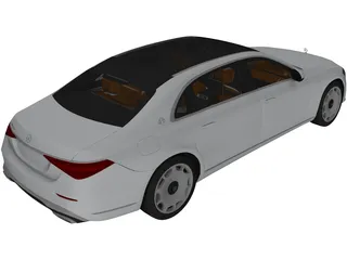 Mercedes-Maybach S600 (2021) 3D Model preview