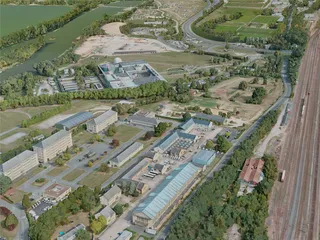 Angers City, France (2021) 3D Model preview