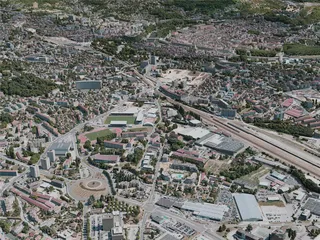 Besancon City, France (2021) 3D Model preview