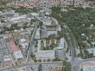 Braunschweig City, Germany (2021) 3D Model preview
