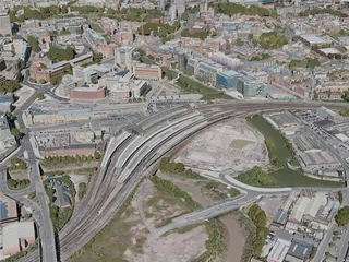Bristol City, UK (2021) 3D Model preview