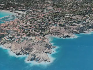 Calvi City, France (2021) 3D Model preview