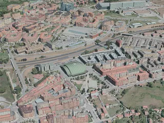 Oviedo City, Spain (2021) 3D Model preview