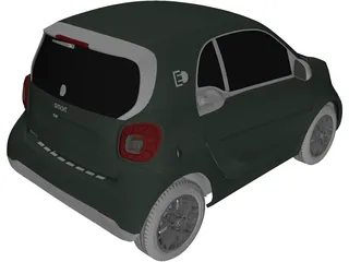 Smart EQ ForTwo (2017) 3D Model preview