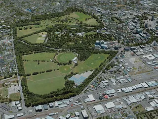 Christchurch City, New Zealand (2021) 3D Model preview