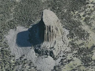 Devils Tower, USA (2021) 3D Model preview