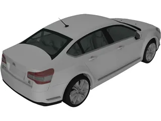 Citroen C5 Saloon (2011) 3D Model preview