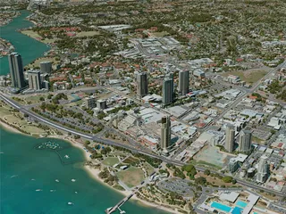 Gold Coast City, Australia (2021) 3D Model preview