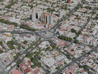 Guadalajara City, Mexico (2021) 3D Model preview