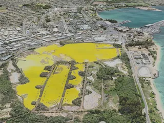 Kahului City, USA (2021) 3D Model preview