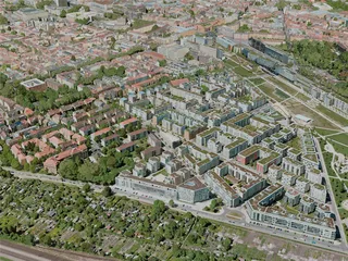 Karlsruhe City, Germany (2021) 3D Model preview