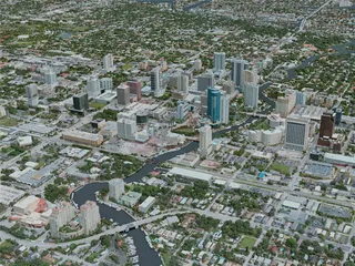 Fort Lauderdale City, USA (2021) 3D Model preview
