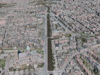 Haarlem City, Netherlands (2021) 3D Model preview