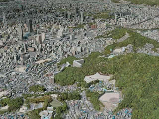 Hiroshima City, Japan (2021) 3D Model preview