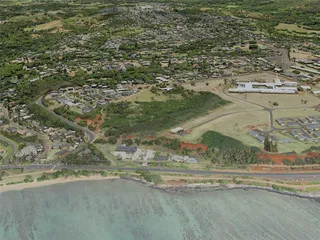 Kapaa City, USA (2021) 3D Model preview