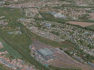 Lens City, France (2021) 3D Model preview