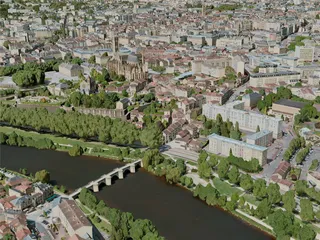 Limoges City, France (2021) 3D Model preview