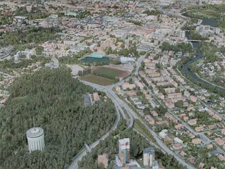 Linkoping City, Sweden (2021) 3D Model preview