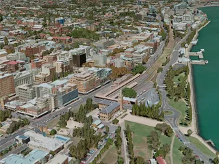 Newcastle City, Australia (2021) 3D Model preview